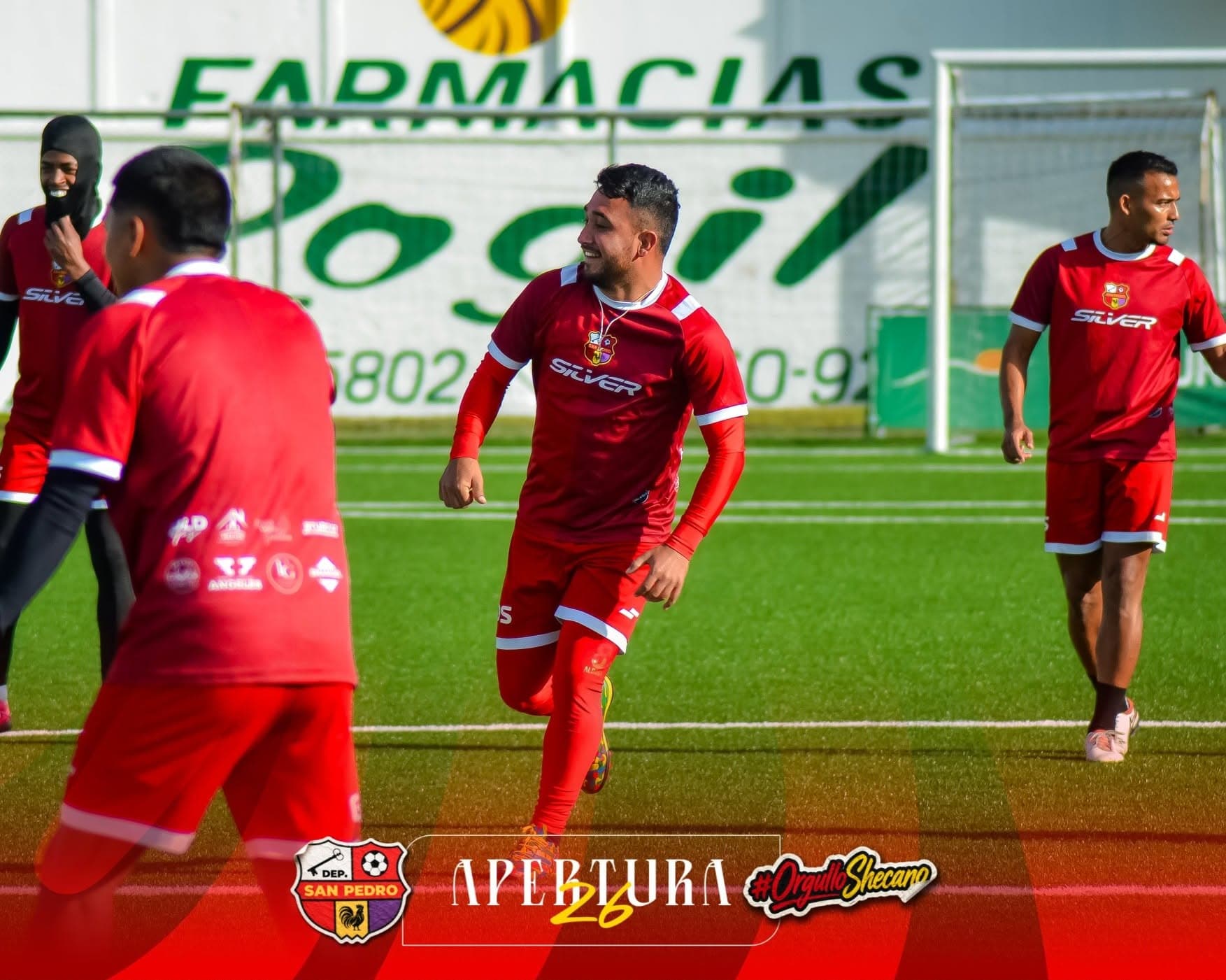 Preparación del equipo en el estadio
